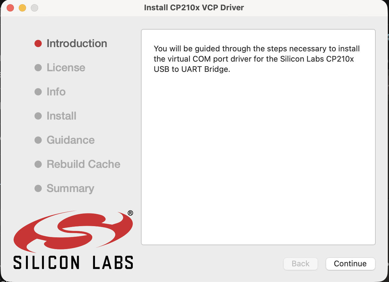 The Silicon Labs installer